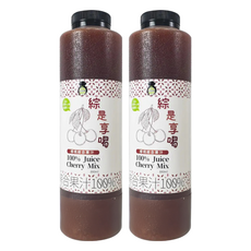 TAIWAN SWEET FARM 台灣好田 綜是享喝100%櫻桃綜合果汁, 880ml, 2瓶