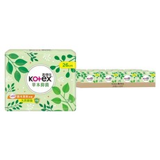 Kotex 靠得住 草本抑菌衛生棉, 日用量多型 26cm, 13片, 15包