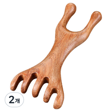 Shopping Sprint 木製頭皮刮痧按摩器 17, 2個, 單一顏色