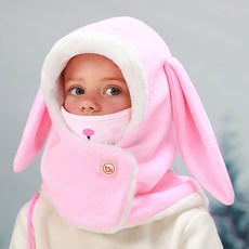 bay-b 兒童動物發熱連帽圍脖 兔子