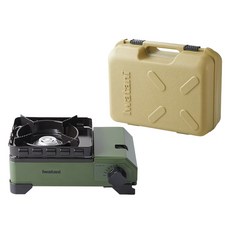 Iwatani 岩谷 戶外防風Jr.迷你磁式瓦斯爐 2.3kw 附外盒, 綠色, 1個