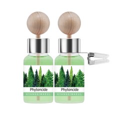 Hyanggimaeul 車用擴香 17ml 2入 + 木棒 2入 + 冷氣出風口夾 2入, 1套, 芬多精