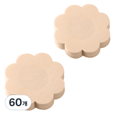 Monogent 一次性不織布花朵形狀胸貼, 60個
