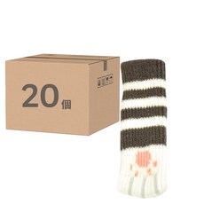 小麥購物 貓掌椅腳套 G112 23g 4個, 深棕色, 5組