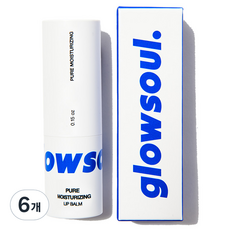 Glowsoul 純粹保濕水潤護唇膏 4.3g, 無色/無味, 6個