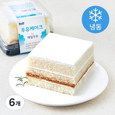 매일우유 우유 케이크 (냉동), 100g, 6개