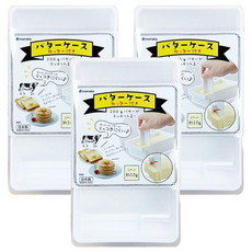 inomata奶油盒 159 x 88 x 49mm 冰箱收納保鮮盒, 3個