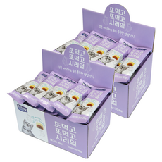 테비토퍼 고양이 또먹고또먹고 시리얼 스낵, 혼합맛(대구/연어), 20g, 60개