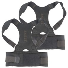 나음다름 바른자세 밴드 블랙 40~55kg, 2개