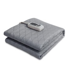 HanilMedical 碳纖維加熱絲 高級電熱毯 HL-S214(23), 中(100 x 180cm), 煙灰色
