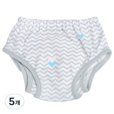 Scandimom 竹纖維雙層翅膀如廁訓練內褲, 波狐灰, 5個