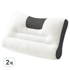 벤홈 통기성 경추베개, 그레이, 2개