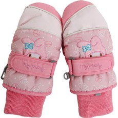 美樂蒂女童款滑雪連指手套 探出頭來-50047