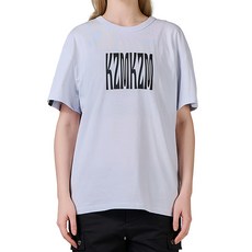 KZM OUTDOOR KZM LOGO短袖上衣 天空藍 寬鬆舒適