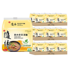 味丹 隨緣 素肉骨茶湯麵 90g, 90包