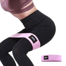 사비나 스포츠 엉덩이 허벅지 스트레칭 요가밴드, 핑크, 1개