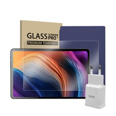 태클라스트 T40 PRO PD 고속충전 고성능 옥타코어 LTE 태블릿PC + PD충전기 + 강화패키지, 그레이(태블릿PC), 블루(강화패키지), 128GB, Wi-Fi+Cellular