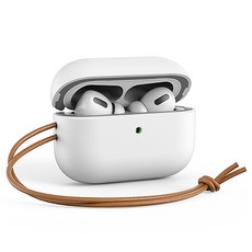 VRS 現代風雙層硬殼防摔掛繩耳機殼, AirPods Pro 2, 白色