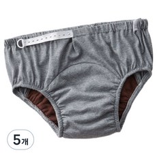 행복드림 깔끔 심플 누수 걱정 NO 요실금 안심 팬티 그레이, 대형, 5개, 1매입