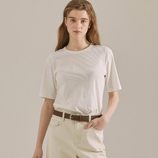 BASIC HOUSE 女羅紋短袖T恤 LYTS3201