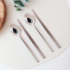 Bogen 六角餐具2人組, 霧面, 湯匙 2p + 筷子 2雙