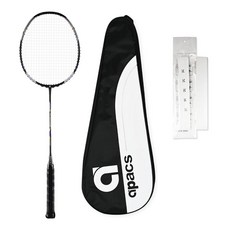 APACS Pro Commander 選手用全能型羽球拍 黑金紫色 + 含穿線 + 球拍套隨機出貨 + 握把布組合, 1套, APSR1058