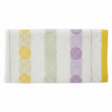 SHING LONG TEXTILE 台灣興隆毛巾 多彩圓點擦髮巾 135g, 黃色, 1條