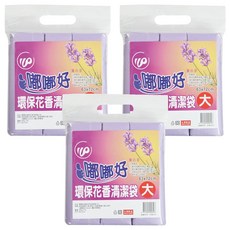 嘟嘟好 環保花香清潔袋 大 500g, 3包