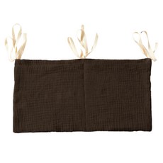 床邊收納掛袋 多用途新生兒床邊收納袋, 棕色, 1個