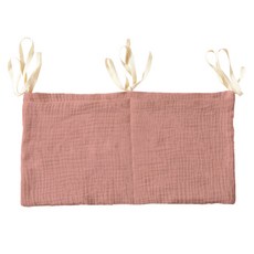 床邊收納掛袋 多用途新生兒床邊收納袋, 淺粉色, 1個