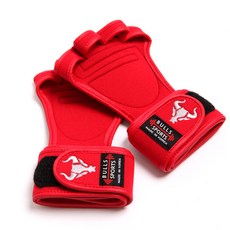Bulls Sports 護腕4指手套, 紅色, 2個