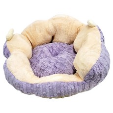 T.N.A. 悠遊 仙人掌毛絨寵物睡窩 柔軟觸感舒適, 60 x 35cm, 紫色, 1個