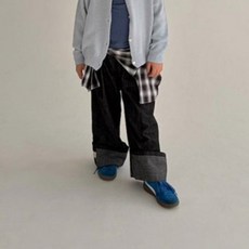 Saint Doll 捲邊靛藍長褲