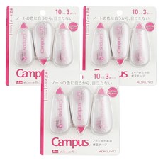 KOKUYO 國譽 Campus 修正帶 TW-NT315 A 10m 3個入, 象牙白, 3包