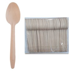 Draw Life 木湯匙 散裝 160mm, 1個, 100入