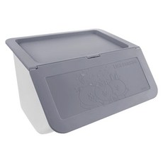 收納王妃 LINE FRIENDS 上掀式浮雕收納箱 派對款3件組, 北歐灰, 1組