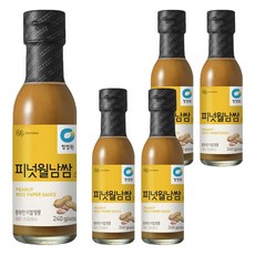 청정원 피넛월남쌈 소스, 240g, 5개