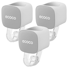 ecoco 意可可 擠牙膏神器 9.1 x 5.5 x 5.5cm, 灰色, 3個