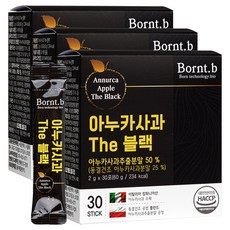 Bornt.b Annurca蘋果萃取粉The Black隨身包 30條入, 60g, 3盒