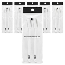 MERZY Probility 修眉刀 2入, 6套, 白色