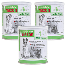愛美康寵物代母奶粉，含所有牛奶蛋白, 500g, 3罐
