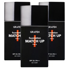 GRAFEN 男士粉底液 40ml, 21 Ivory, 3瓶