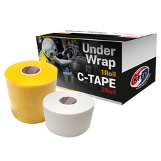 NASARA C TAPE 2入 + Under Wrap 運動貼布組, 白色(C TAPE) + 黃色(Under Wrap), 1套