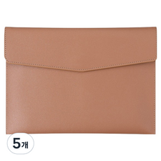 Logro A5 文件收納袋 收納盒, 棕色, 5個