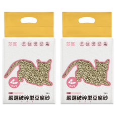 Earth Rated 莎賓 嚴選破碎型豆腐砂 A級豆腐貓砂, 6L, 2.5kg, 2包, 自然豆香味