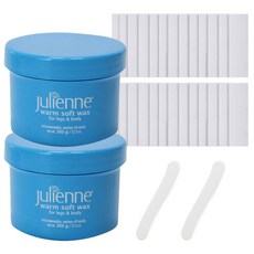 쥴리안느 웜 소프트 슈가 제모 왁스 모든부위용, 350g, 2개