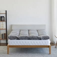 LIV MOM 大王巨型雙面羊毛床墊 Super 10cm, 灰色