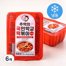 추억의국민학교떡볶이 오리지널 (냉동), 600g, 6개