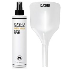 DASHU Mega Hold男士超級髮型噴霧 250ml+透明遮面罩, 1組