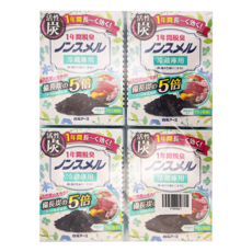 Hakugen Earth 白元 活性炭 1年間冷藏室除臭劑,冰箱專用，有效除臭，大容量, 25g, 4盒